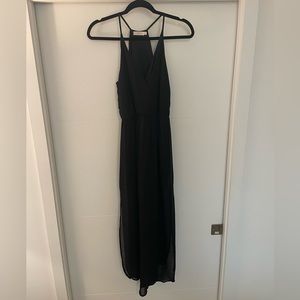 Lush sheer black maxi dress